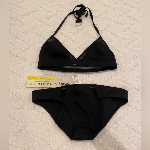 Vitamin A Neolux bikini set, size XS/4 bottom (NWT), S top (GUC) - Picture 3 of 7